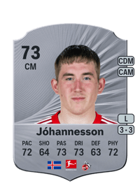 Ísak Bergmann Jóhannesson Rare 73 OVR