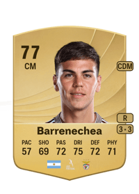 Enzo Barrenechea Common 77 OVR