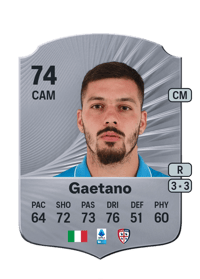 Gianluca Gaetano Rare 74 OVR