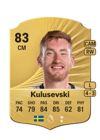Dejan Kulusevski Rare 83 OVR