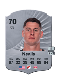 Sean Nealis Rare 70 OVR