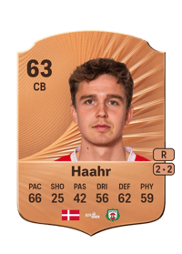 Jacob Haahr Rare 63 OVR