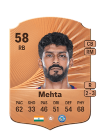 Ashutosh Mehta Rare 58 OVR