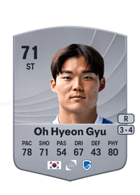 Oh Hyeon Gyu Common 71 OVR