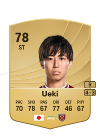 Riko Ueki Common 78 OVR