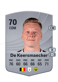 Brian De Keersmaecker Common 70 OVR