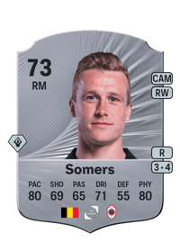 Thibo Somers Rare 73 OVR