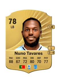 Nuno Tavares Rare 78 OVR