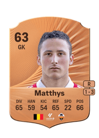 Romain Matthys Rare 63 OVR