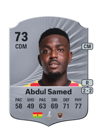 Salis Abdul Samed Rare 73 OVR