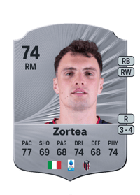 Nadir Zortea Rare 74 OVR