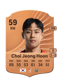 Choi Jeong Hoon Rare 59 OVR