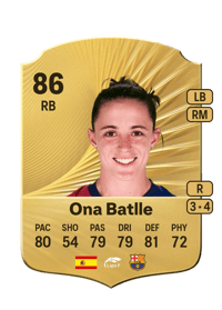 Ona Batlle Rare 86 OVR