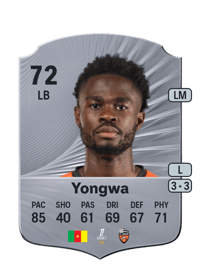 Darlin Yongwa Rare 72 OVR