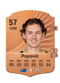 Kristian Popović Rare 57 OVR