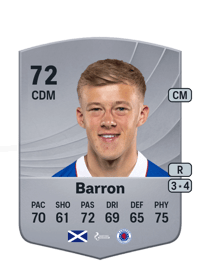 Connor Barron Common 72 OVR