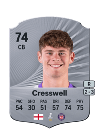 Charlie Cresswell Rare 74 OVR
