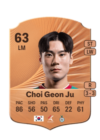 Choi Geon Ju Rare 63 OVR