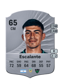 Tomás Escalante Rare 65 OVR