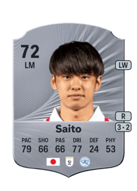 Koki Saito Rare 72 OVR