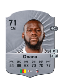 Jean Onana Rare 71 OVR