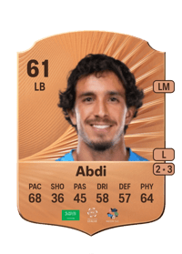 Faris Abdi Rare 61 OVR