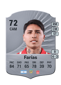 Facundo Farías Rare 72 OVR