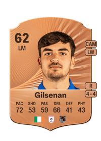 Zak Gilsenan Rare 62 OVR