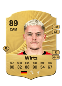 Florian Wirtz Rare 89 OVR