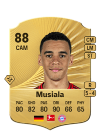 Jamal Musiala Rare 88 OVR