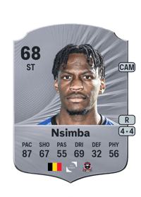 Bruny Nsimba Rare 68 OVR