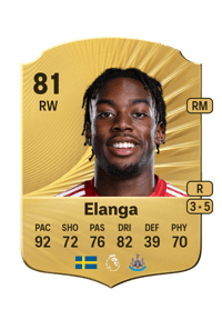 Anthony Elanga Rare 81 OVR