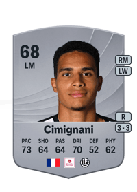 Yanis Cimignani Common 68 OVR