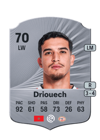 Couhaib Driouech Rare 70 OVR