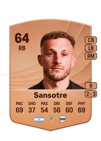 Nicolás Sansotre Common 64 OVR
