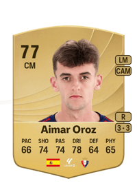 Aimar Oroz Common 77 OVR