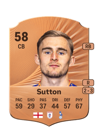 Will Sutton Rare 58 OVR