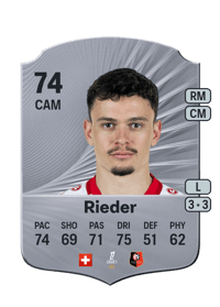 Fabian Rieder Rare 74 OVR