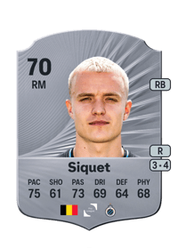 Hugo Siquet Rare 70 OVR