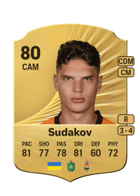 Georgiy Sudakov Rare 80 OVR