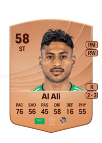 Hassan Al Ali Common 58 OVR