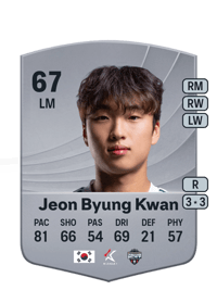 Jeon Byung Kwan Common 67 OVR