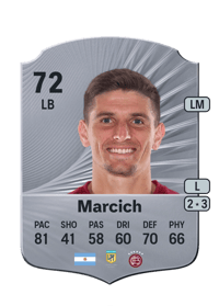 Sasha Marcich Rare 72 OVR