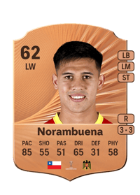 Gabriel Norambuena Rare 62 OVR