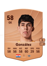 Ángel González Common 58 OVR