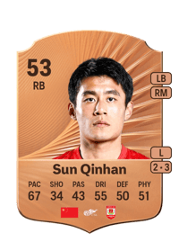 Sun Qinhan Rare 53 OVR