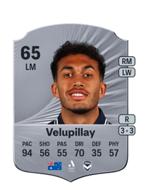 Nishan Velupillay Rare 65 OVR