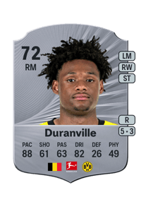 Julien Duranville Rare 72 OVR