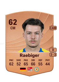 Sidney Raebiger Common 62 OVR