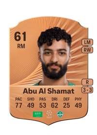 Saleh Abu Al Shamat Rare 61 OVR